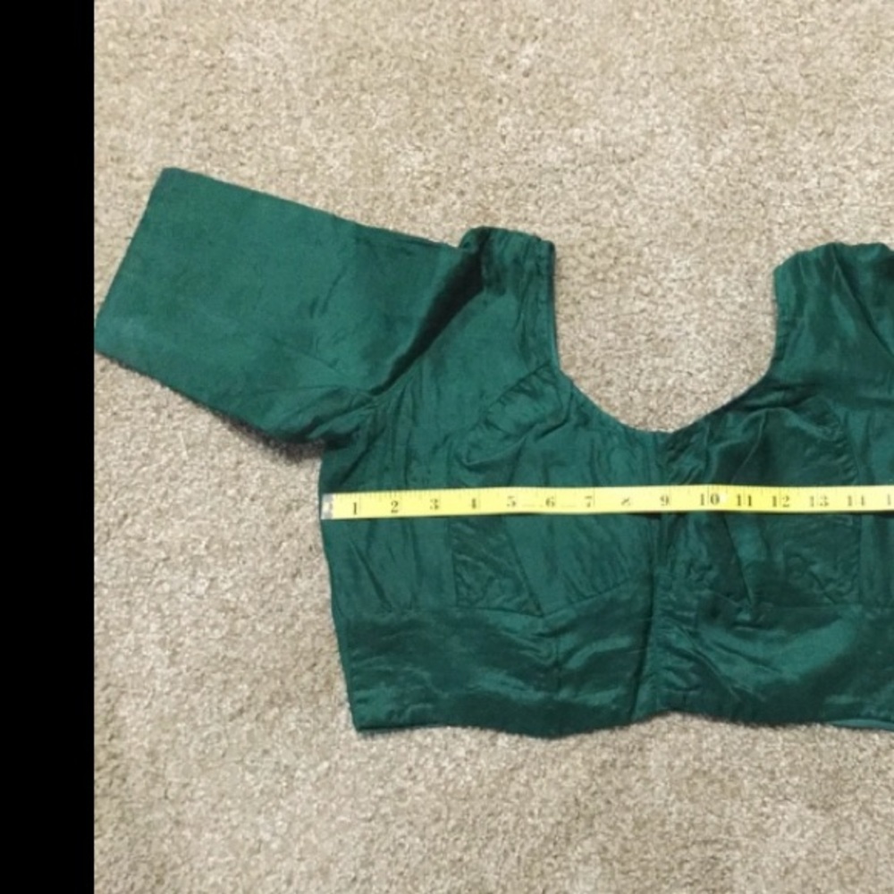 Beautiful pure silk saree worn once. Choli cut silk blouse included.